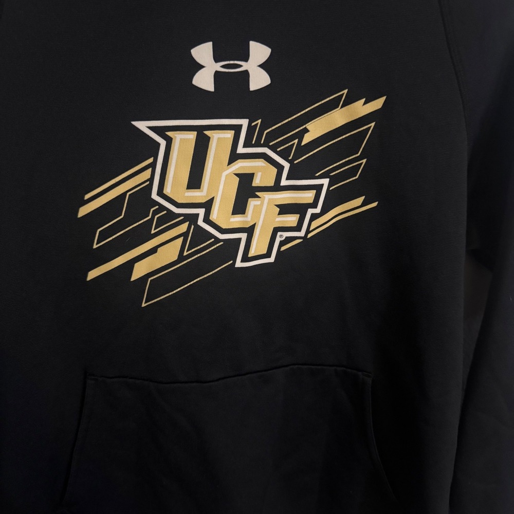 UCF Knights‎ NCAA Under Armour Vertical Logo Hoodie Sweatshirt Youth Size Large - Picture 4 of 8